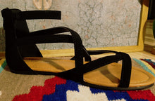 Black Suede Sandal