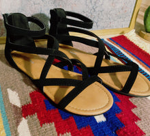 Black Suede Sandal