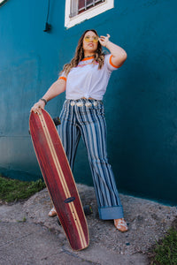 The Suzie Striped Denim